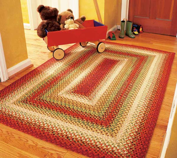 Home E Decor Braided Cotton Real Wool Rugs 100 Cotton Braided Rug Santa Fe Sunrise
