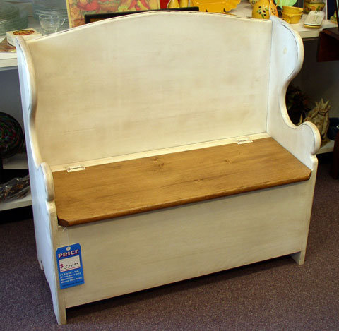 Wood Deacon Bench