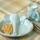 Plate & Mug Set, Elephant