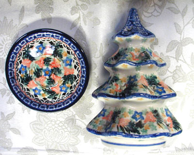 Polish Pottery Loaf Pan 8 Christmas Evergreen – CeramikaArtystyczna