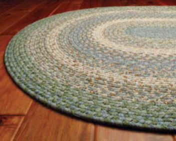 Cocoa Bean Brown and Black Cotton Braided Oval Rugs –