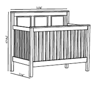 shaker style crib