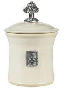 Whipping Cream Crosby & Taylor Vineyard Garlic Pot with Pewter Finial 