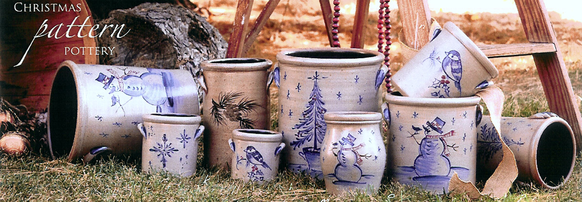 Teaberry Stoneware Crock