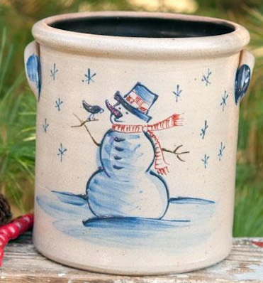 Teaberry Stoneware Crock